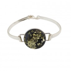 Silver bracelet with Baltic Amber